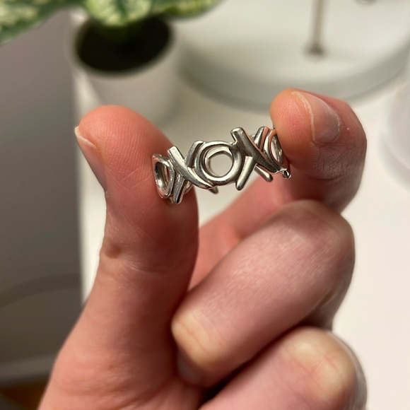 Tiffany & Co.RARE discontinued 925 Silver Paloma Picasso Graffiti XO Ring size 7 - Picture 6 of 12